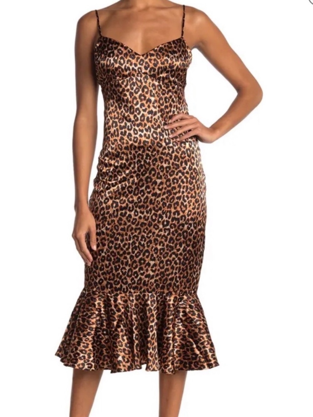 Likely leopard Veosa Dress NWT